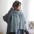 Import 2020 popular design plain color knitted winter scarf for women,  wholesale unisex warm knit scarf for school from China