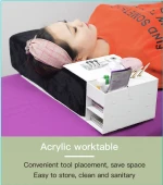 2020 Private Label Creative Ergonomic Eyelash Extension Memory Foam Eyelash Pillow With Acrylic Board Rack Magnet Pillow Shelf