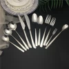 2020 silverware set eco-friendly PVD  western fork and spoon set flatware set stainless steel cutlery