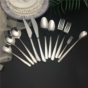 2020 silverware set eco-friendly PVD  western fork and spoon set flatware set stainless steel cutlery