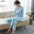 Import 2020 spring and autumn new pattern sky blue Womens suit Green fruit collar Show thin The woman suit little chap ol Suit girl from China