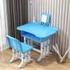 2021 Children ergonomic  study table and chair,  Height adjustable plastic desk and chairs
