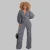 Import 2021 Hot Sale V Neck Plaid Fabric Plus Size Jumpsuit With Belt Elegant Casual Wear For Women from China