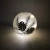 Import 2021 NEW!Christmas DIA15cm H Silver pinecones and snowflake water stickers glass bulb light decoration craft from China
