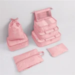 2021 Travel accessories storage set packing cubes 8 piece travel luggage organizer