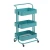 Import 2021Modern Movable Steel Kitchen & Home Organizer 3 Tiers Serving Rolling Storage Cart Pink Trolley Rack. from China