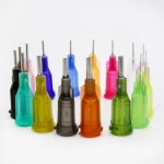 21G 1/4 inch screw plastic seat and  tip  steel needle
