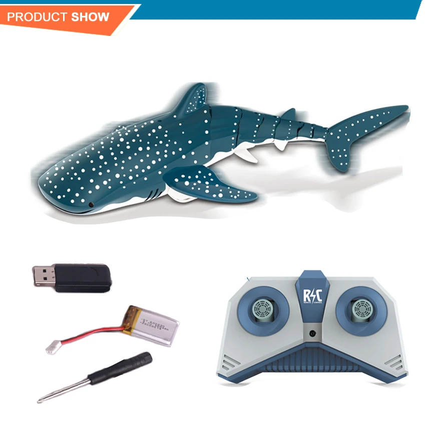 2.4Ghz Electric Radio Control Toys Remote Control Shark Boat Waterproof Shark RC Boat With battery
