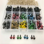 264Sets/Box Mixed Color And Sizes Yiwu Plastic Safety Eyes For Toys