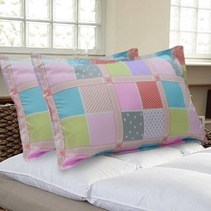 2pcs/set Plaid Color Cotton Pillow Case Pillow Cover 44*75CM