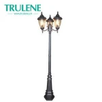 3 Heads Post lamp antique road lamp pathway iron 70W outdoor led garden light
