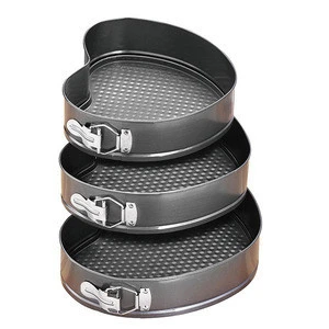 3-Piece Non-Stick Coating Springform Pan Set, Heavy Duty Carbon Steel baking pan