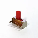 3 pin toy slide switch red handle 1P2T slide switch