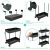 Import 3-Tier Movable Kitchen Organizer Rack Rolling Utility Trolley craft storage Cart from China