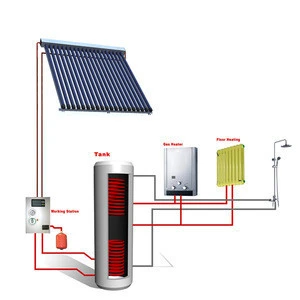 304/316/2205/2304 Duplex Stainless Steel High Quality 250L Aluminum Alloy Frame Solar Water Heater System