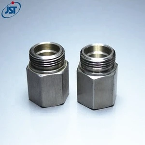316 stainless steel hexagon quick lock female thread cnc turning parts