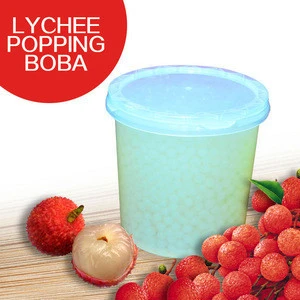 3.2kg juice boba for bubble tea drink, 3kg popping pearl for fruit tea, lychee juice filled popping boba for bubble tea