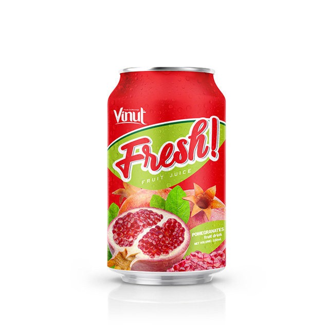 330ml VINUT  Canned Pomegranate Juice Fruit Juice Beverage  LESS CALORIES  Distribution