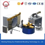 3.5m turrent rotomolding plastic rolling machine machine for making wholesale flower pots