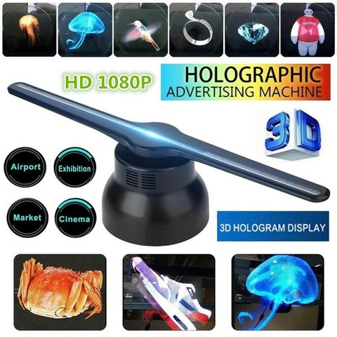 Mini LED 3D Holographic Projector Hologram Player Advertising Display For  Phone
