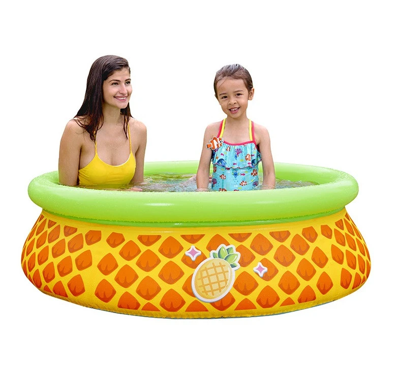 3D Pineapple kids swimming pool 150cm x 41cm water play equipment PVC outdoor swimming pool family  inflatable pool