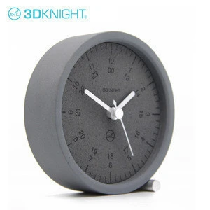 3DKnight new fashion design desk cement clock for living room Dongguan manufacturing supplier