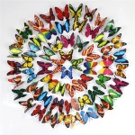 4 Cm With Pin Butterflies 3D Wall Stickers Art DIY Home Decorations PVC Removable Decors Wedding Decorations Wall Decals Sticker