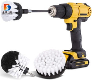 4 Pcs Drill Brush Car Detailing Kit Soft Bristle Power Scrubber Brush Set