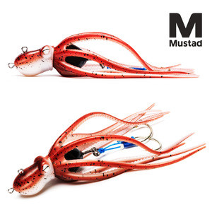 4 pcs Mustad FISHING 60g - 340g long tail soft lead Octopus fishing lures with jigging hook