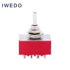 4 Pole 12 Pin Protecting Cap 2A 250V 6A 125V 2 Position ON ON or 3 Position ON OFF ON Toggle switch