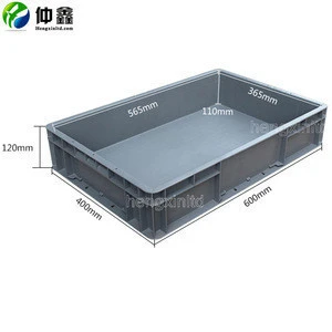 400*600*120mm Plastic foldable turnover crate custom plastic folding crate