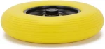 400x100 4.00-8 Wheelbarrow wheel, Cart Dump Trolley Wheel Boat Trailer Truck Flat Free Tire Wheel, PU Tyre Solid Pucnture proof
