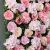 Import 40X60cm Silk Hydrangea Wedding Decoration Backdrop Plastic Silk Rose Blush Flower Wall Backdrop from China