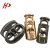 Import 419 Custom Fashion Brass Jacket Black Drawstring Elastic Rope End Spring Lock Metal Cord Stopper from China