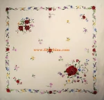 45 inches Manton de Manila spanish flamenco shawl 100% hand embroidery