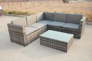 4pcs popular outdoor wicker sofa set rattan