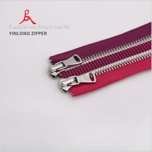 5# 2021 Metal Zipper Two-way Separating Zipper Double Open End Zipper