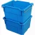 Import 500*325 HDPE good quality stacking plastic crate storage turnover box from China