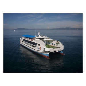 50M Ro Ro Ship for Car and Passengers Steel Catamaran for Coastal Island Tour FastCat Ferry Vessel