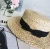 Import 56-58cm Customized logo french female summer straw boater hat wholesale for party panama hat, women straw hat from China