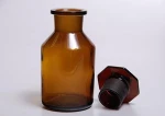 60, 125, 250, 500, 1000ml Lab Glass Reagent Bottle, Wide Mouth, with Ground Stopper