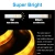 Import 60cm Amber Sequential Switchback LED Strip Light tube Kit DRL Turn signal White Daytime Running Light for Headlights Retrofit from China