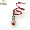 6mm Waterproof LED Metal Warning Indicator Light Pilot Signal Lamp + wire