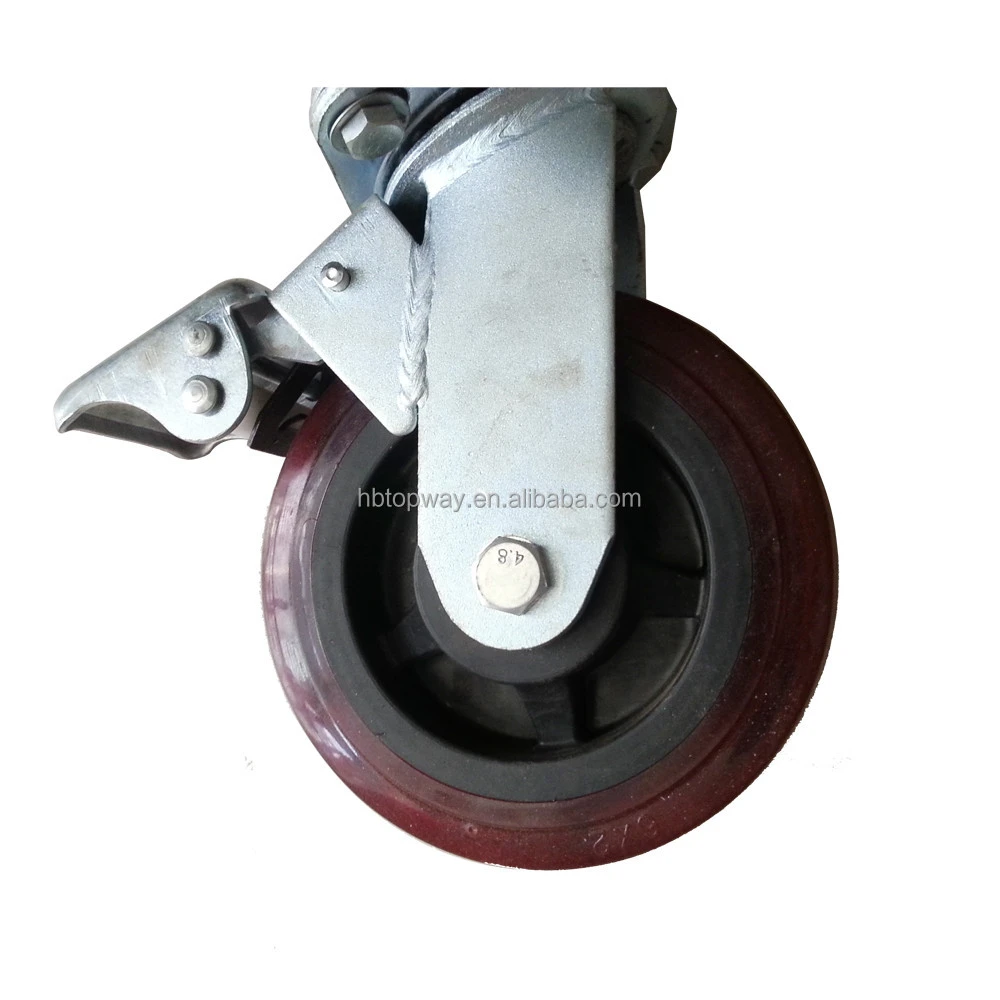 6&#x27;&#x27; / 8&quot; Caster Wheel with Brake for Rolling Scaffolding
