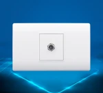 73*118mm one Gang  satellite socket American standard 118 PC panel socket American  F head wall socket
