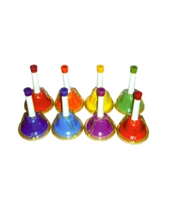 8 tone Hand bell ,colorful hand bell musical instrument
