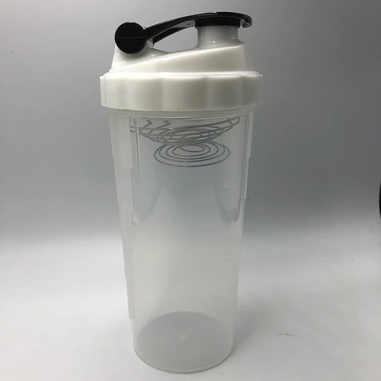 800ml Protein Shaker Bottle with Plastic Mesh Water Bottle with Scale