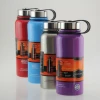800ml/1000ml double walled stainless steel vacuum sealed thermos flask with strap