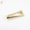 90ml 100ml 120ml luxury BPA free ABL laminated material cosmetic tube shiny gold glossy packaging tube with acrylic lid
