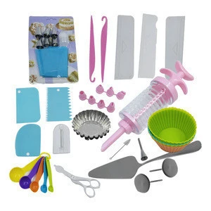 Accept custom Cupcake cake tools Decorating Kit disposable piping bags cake decorating tools Silicone cupcake